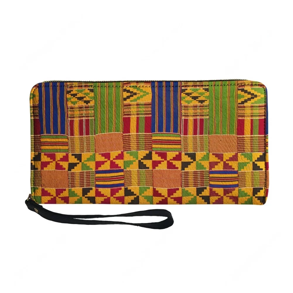 Ethnic Fashion Design - Portefeuille long à fermeture éclair pour