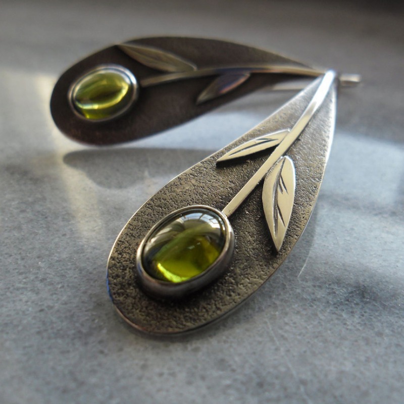 Ethnic Fashion India - Boucles d'oreilles Vintage en pierre de