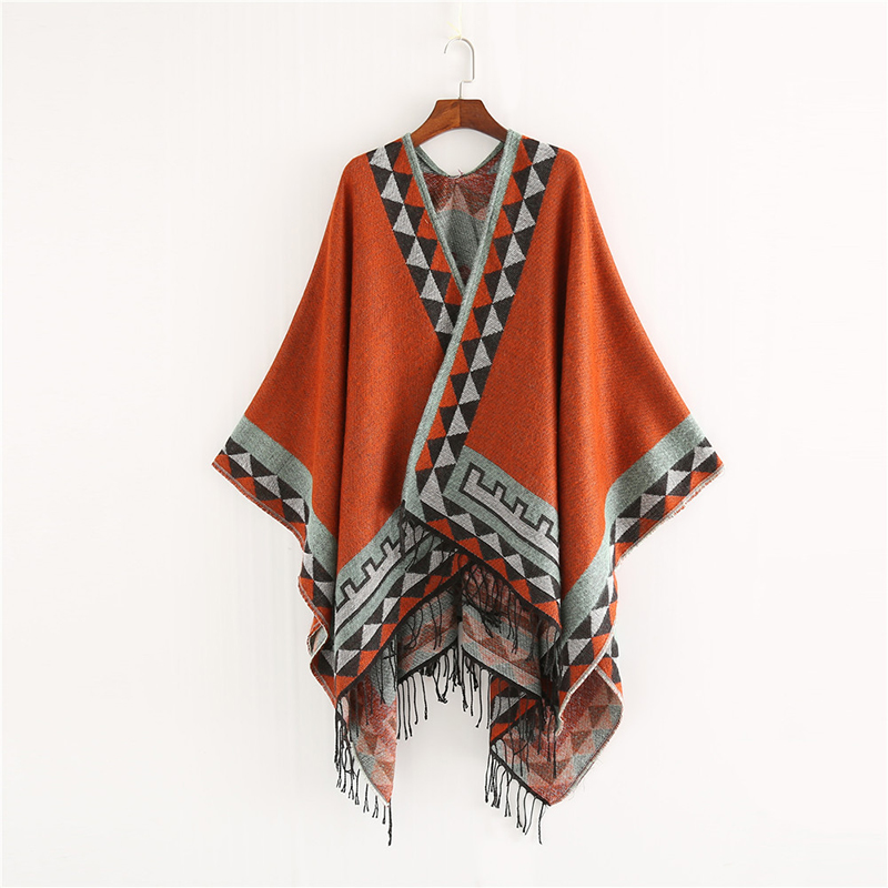 Ethnic Fashion India - Style indien mode géométrique gland Pashmina