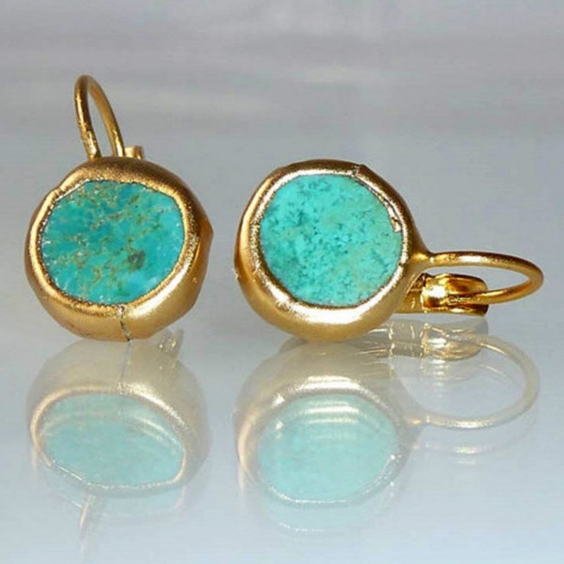 Ethnic Fashion India - Boucles d'oreilles pendantes en pierre de