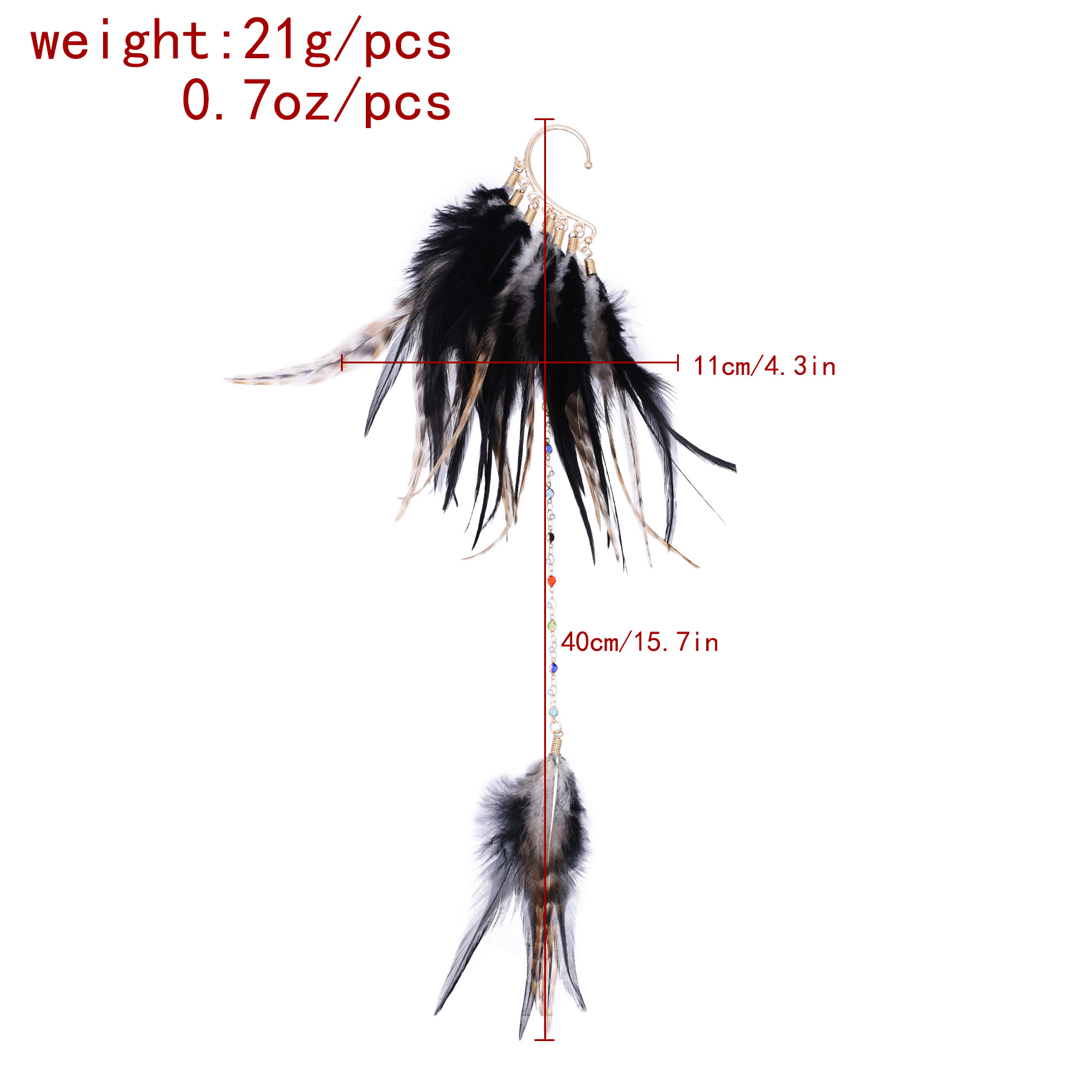 Boucles d'oreilles en plumes d - Ethnic Fashion India avis et prix