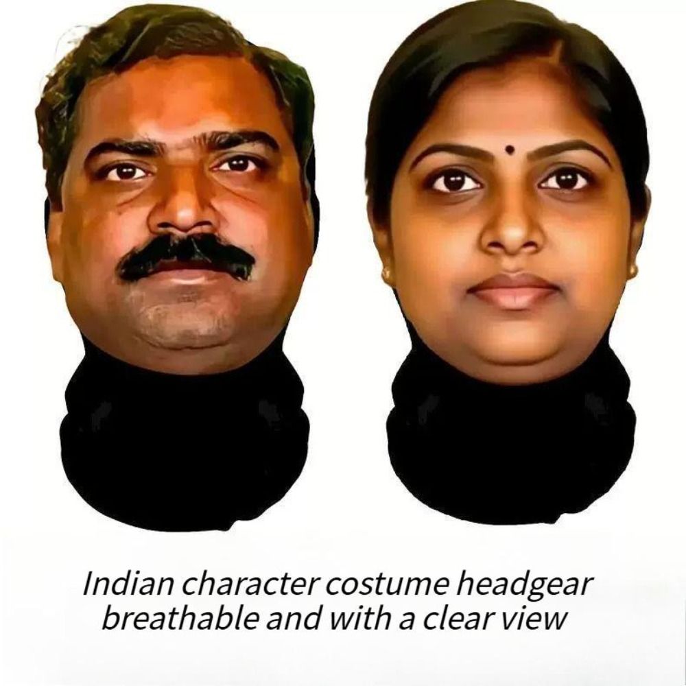Masque amusant de style indien - Ethnic Fashion India avis et prix