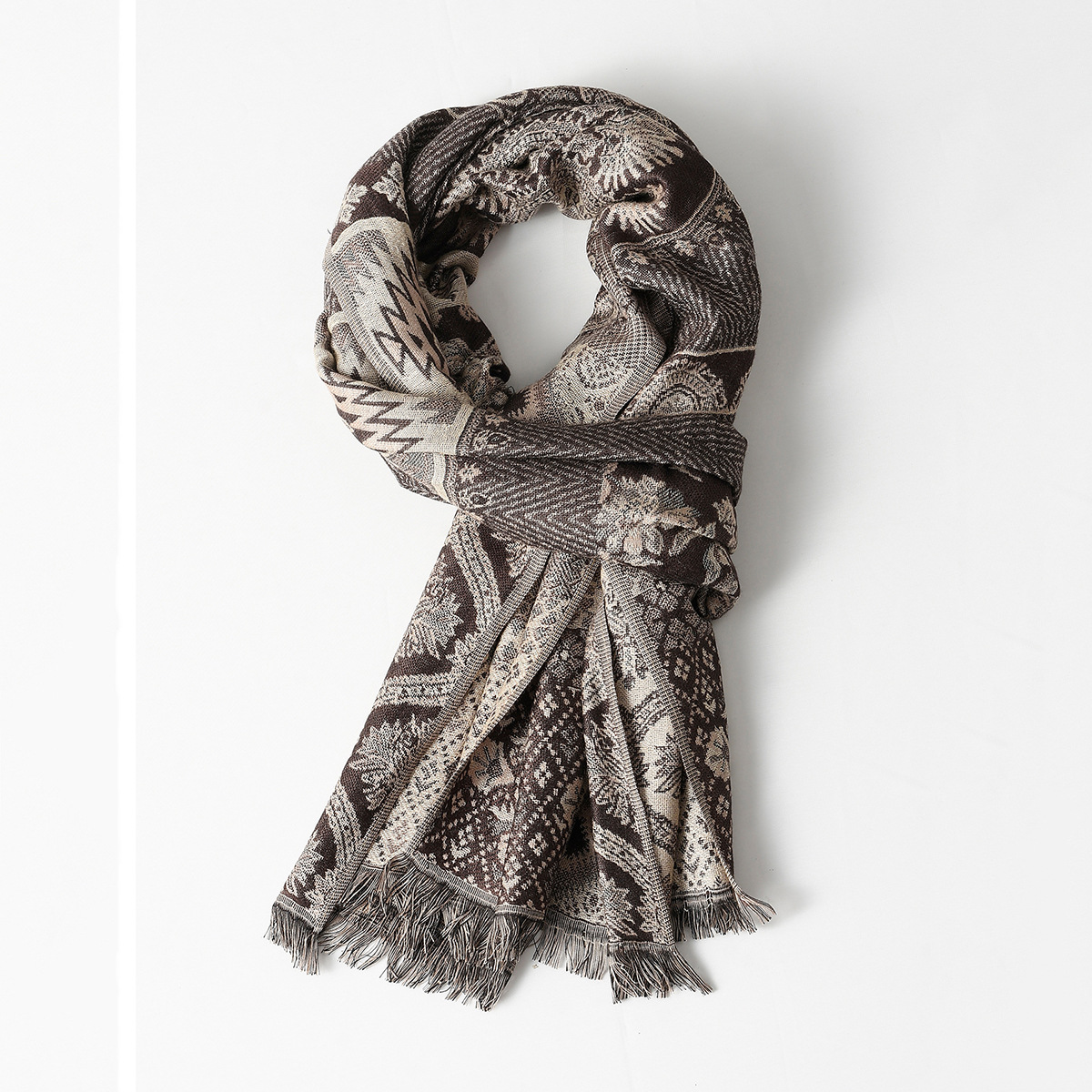 Nouveau foulard en coton jacqu - New Ethnic Fashion avis et prix
