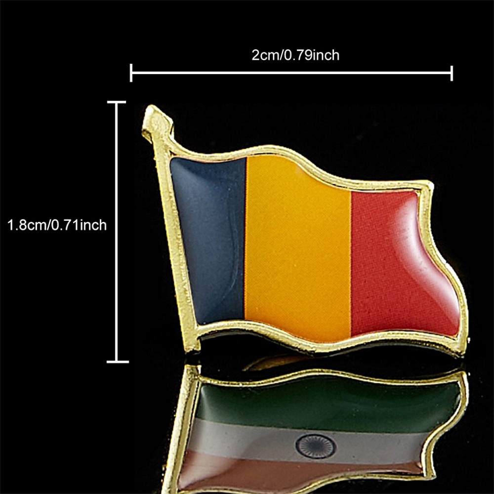 Broche drapeau National ondulé - Ethnic Modern Fashion avis et prix