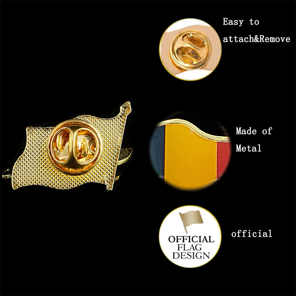 Broche drapeau National ondulé - Ethnic Modern Fashion avis et prix