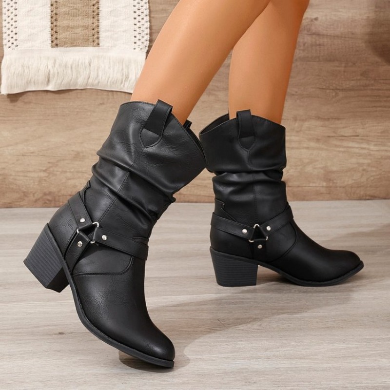 Femmes mi-mollet bottes rétro  - Ethnic Fashion Women avis et prix