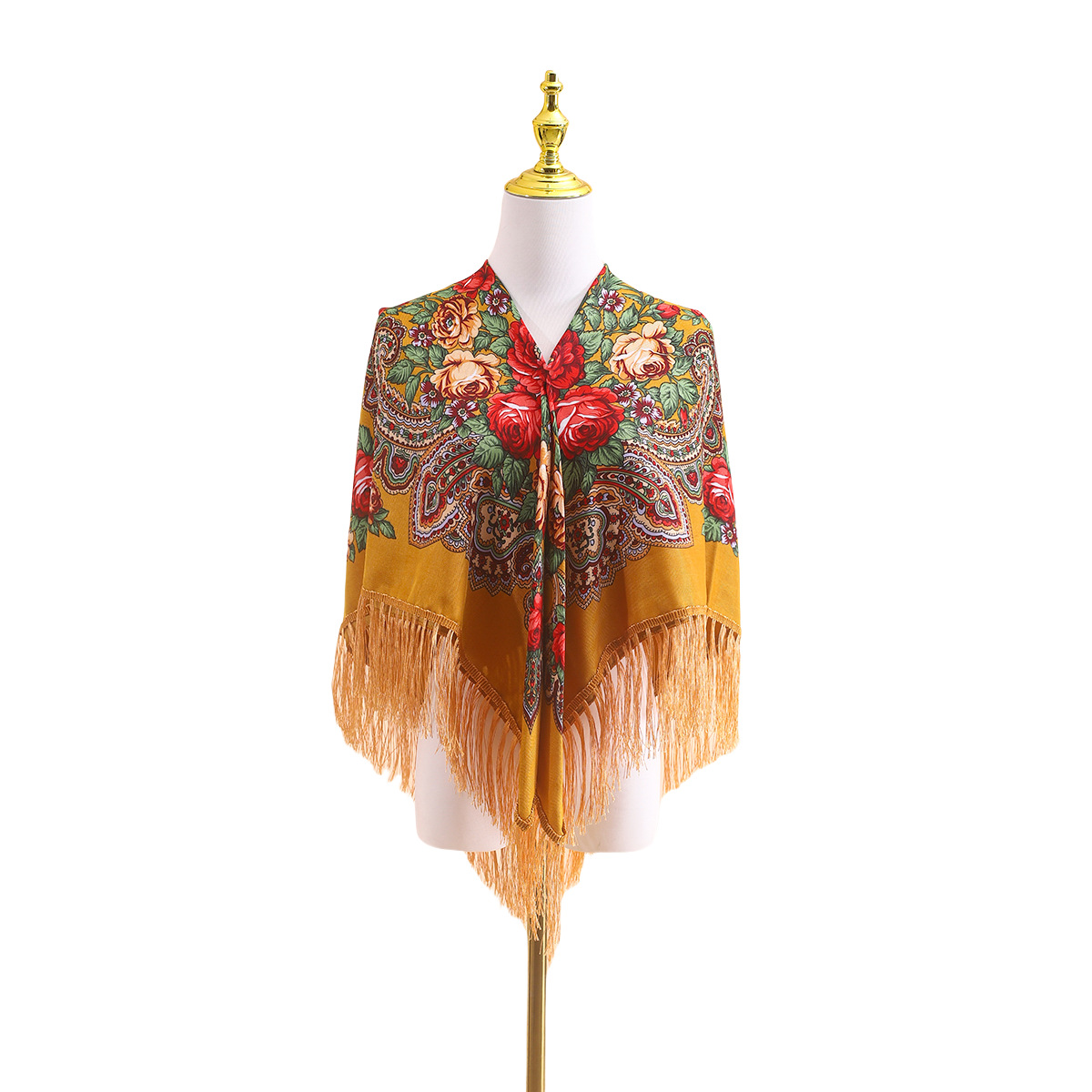 Châle ethnique russe de 110 cm - Go Ethnic Fashion avis et prix